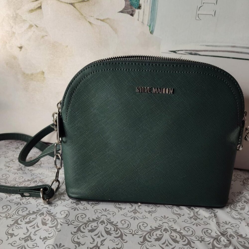 Steve Madden Color Block Crossbody Purse With Partly Chain Strap